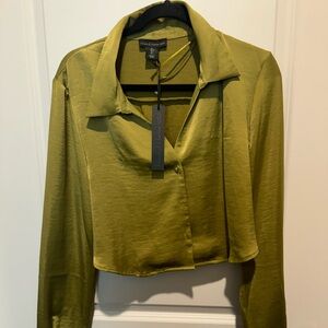 House of Harlow Long Sleeve Crop Top